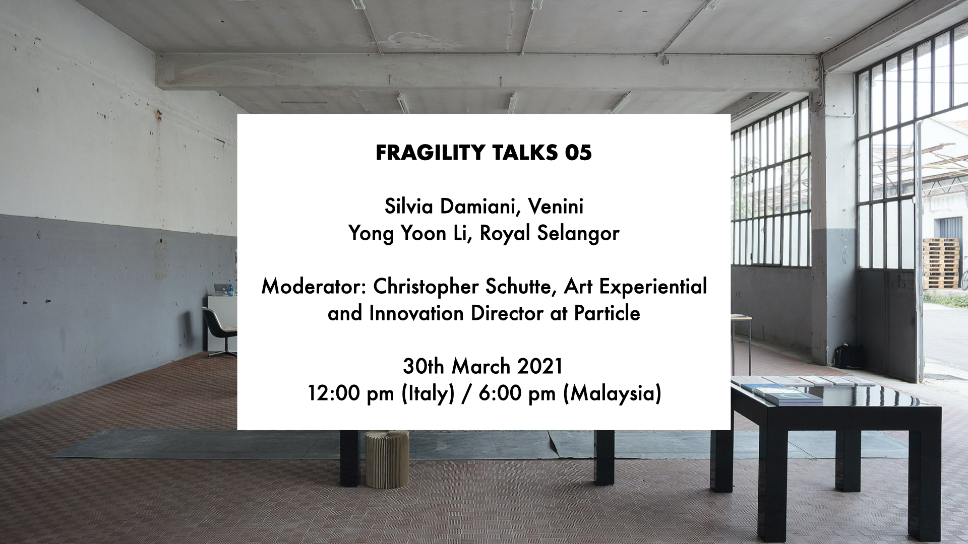 Fragility Talks 05 - Fondazione ICA Milano
